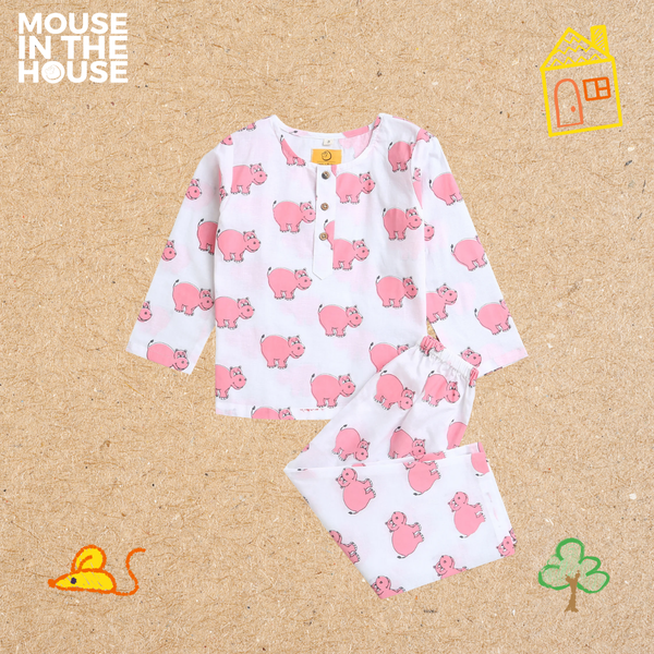 The Cheerful Hippo - Unisex Nightdress
