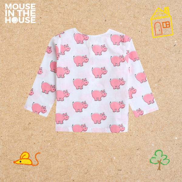 The Cheerful Hippo - Unisex Nightdress