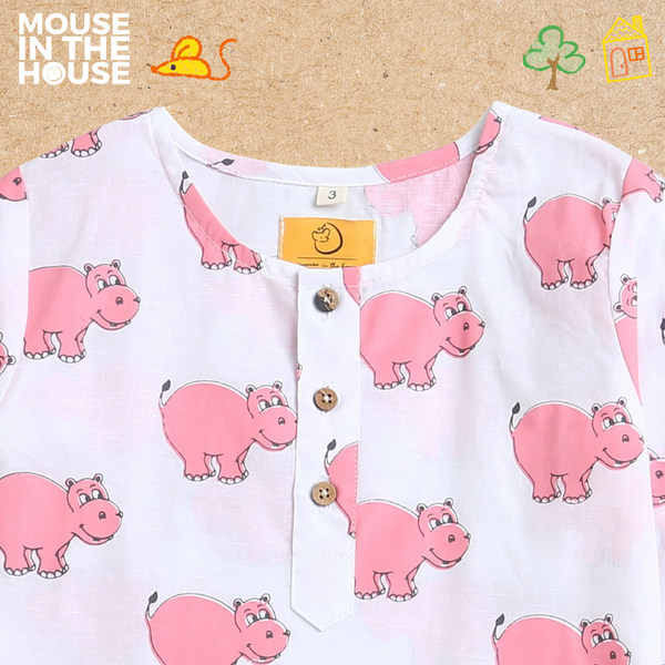 The Cheerful Hippo - Unisex Nightdress