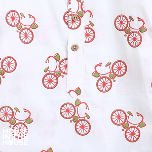 The Red Bicycle- Unisex Nightdress