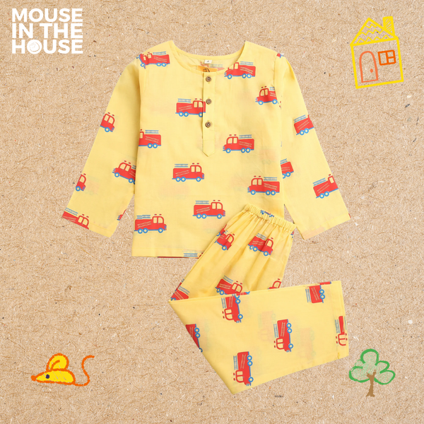 The Fighter Fire truck- Unisex Nightdress