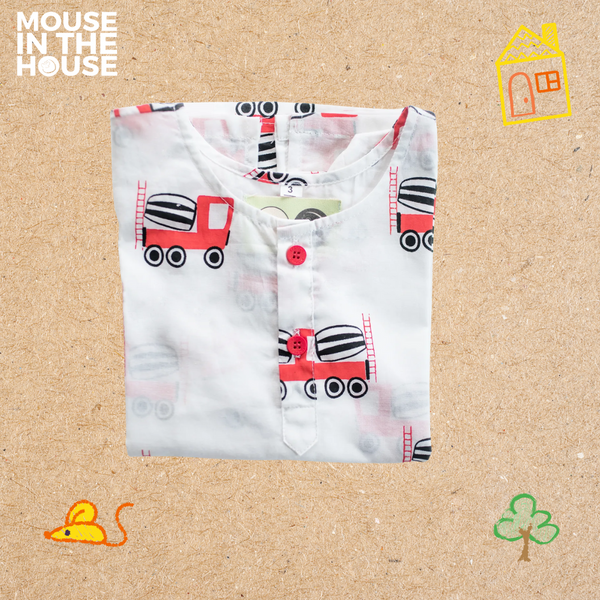 Whirly Cement Mixer- Unisex Nightdress