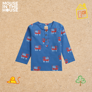 Whirly Cement Mixer (Blue)- Unisex Nightdress