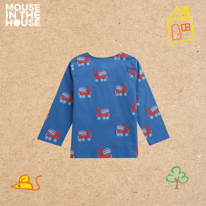 Whirly Cement Mixer (Blue)- Unisex Nightdress