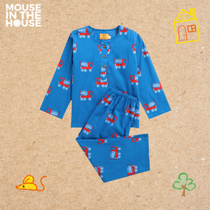 Whirly Cement Mixer (Blue)- Unisex Nightdress