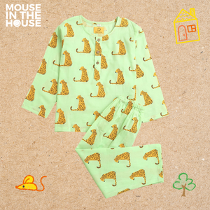 Spotty Leopard (Green)- Unisex Nightdress