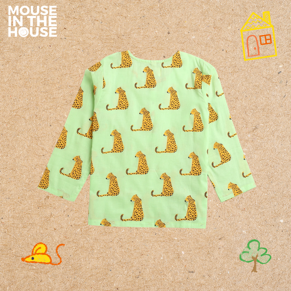 Spotty Leopard (Green)- Unisex Nightdress