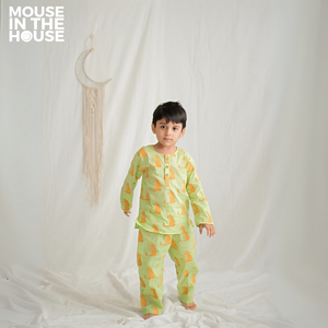 Spotty Leopard (Green)- Unisex Nightdress