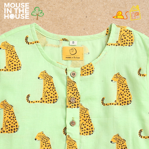 Spotty Leopard (Green)- Unisex Nightdress