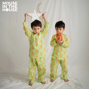 Spotty Leopard (Green)- Unisex Nightdress