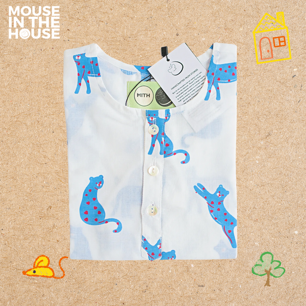 Blue Panther- Unisex Nightdress
