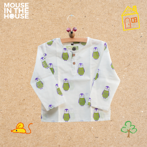 Penguin Dad (Green)- Unisex Nightdress