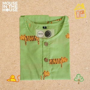 Augustus Tiger (Green)- Unisex Nightdress