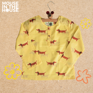 A Dog's Life (Yellow)- Unisex Nightdress