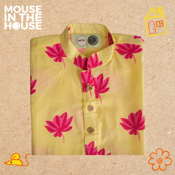 Lotus Bloom (Yellow)- Ethnic Wear Boys