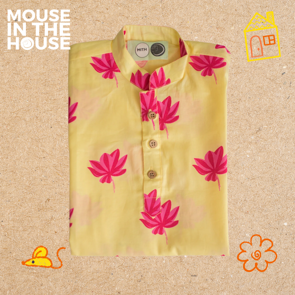 Lotus Bloom (Yellow)- Ethnic Wear Boys
