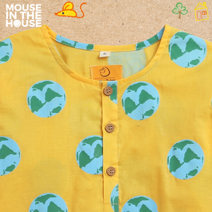 Thank You Earth (Yellow)- Unisex Nightdress