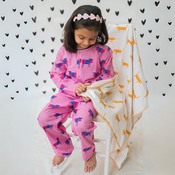 Pink Square- Unisex Nightdress