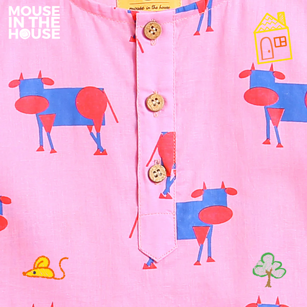 Pink Square- Unisex Nightdress
