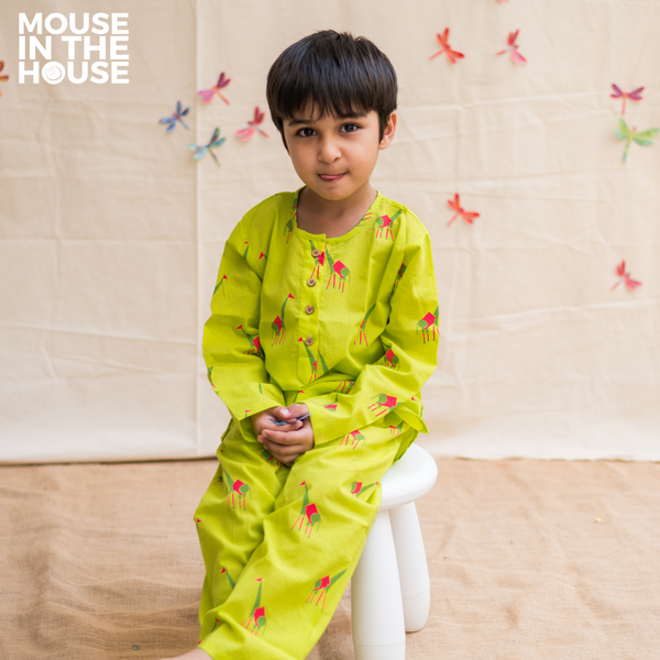 Green Triangle- Unisex Nightdress