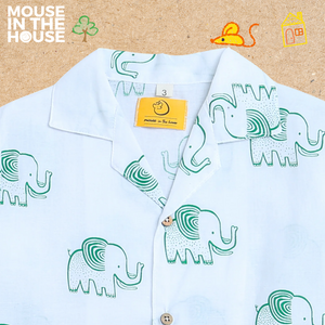 A Stomping Elephant (Green)- Unisex Nightdress