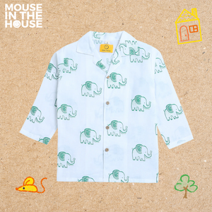 A Stomping Elephant (Green)- Unisex Nightdress