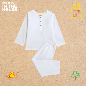 Snow White Kurta & Pyjama – Timeless Elegance for Little Ones (Unisex)