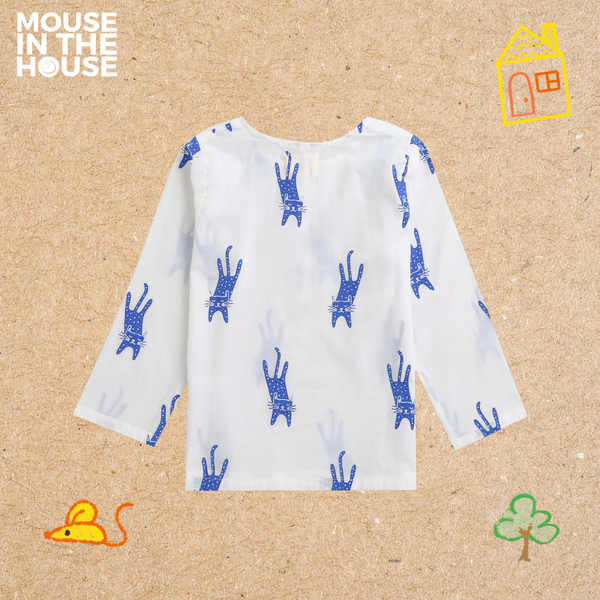 A MAGNIFICIENT CAT- UNISEX NIGHTWEAR (Blue)