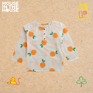 A Tangy Orange - Unisex Nightdress (White)