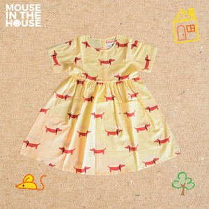 A Dog's Life- Yellow Cotton Dress