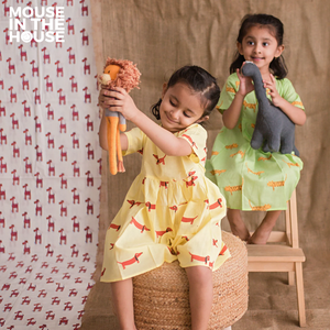 A Dog's Life- Yellow Cotton Dress