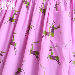 Purple Circle - Cotton Dress