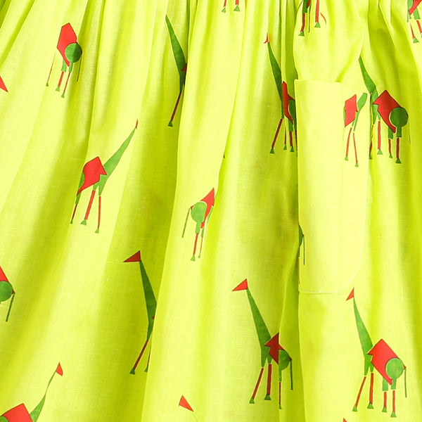 Green Triangle - Cotton Dress
