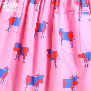Pink Square - Cotton Dress