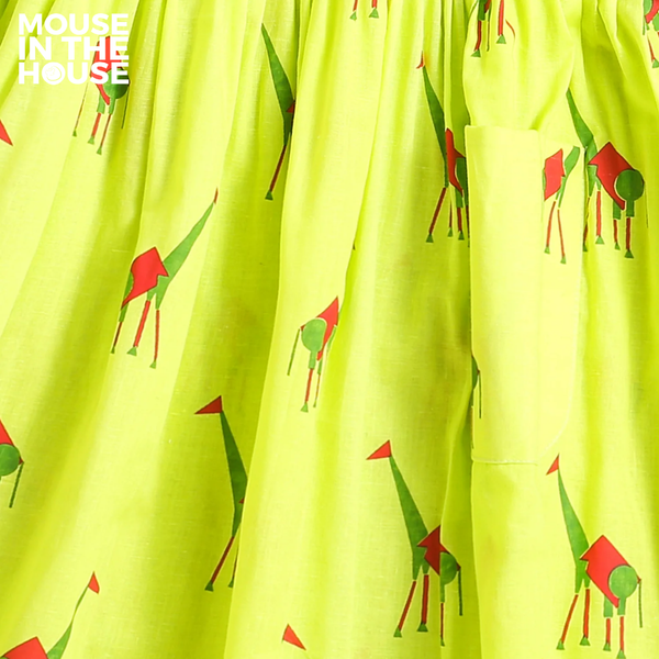 Green Triangle - Cotton Dress