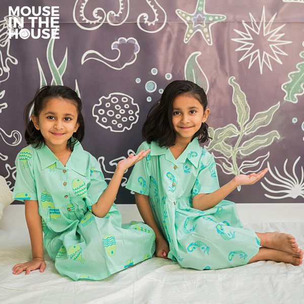 Adella The Mermaid - Cotton Dress