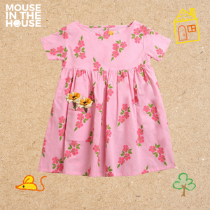 Lane of Happiness (pink)- Cotton Frock