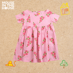Lane of Happiness (pink)- Cotton Frock