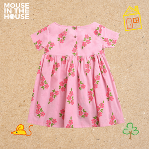Lane of Happiness (pink)- Cotton Frock