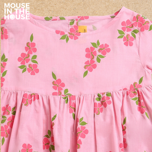 Lane of Happiness (pink)- Cotton Frock