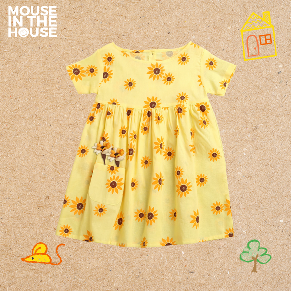 Lane of Dreams (Yellow)- Cotton Dress