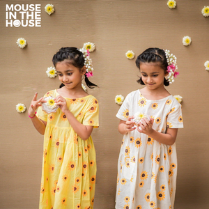 Lane of Dreams (Yellow)- Cotton Dress