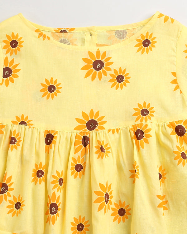 Lane of Dreams (Yellow)- Cotton Dress