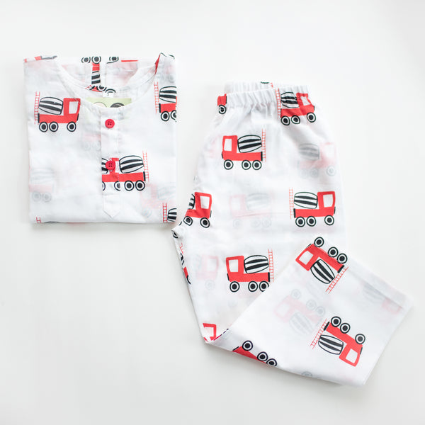 Whirly Cement Mixer- Unisex Nightdress
