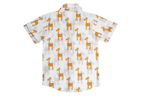 The Curious Giraffe- Cotton Shirt