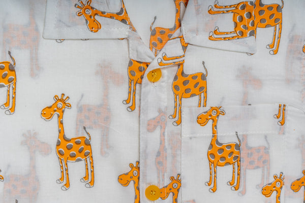 The Curious Giraffe- Cotton Shirt