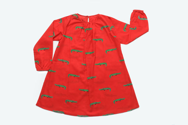 Christmas Crocodile- Girls Nightdress