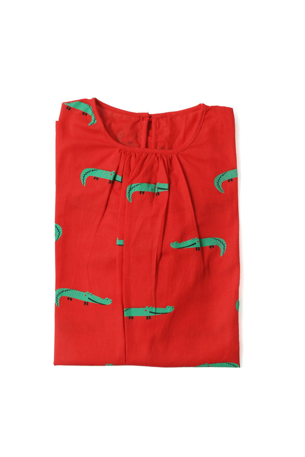 Christmas Crocodile- Girls Nightdress