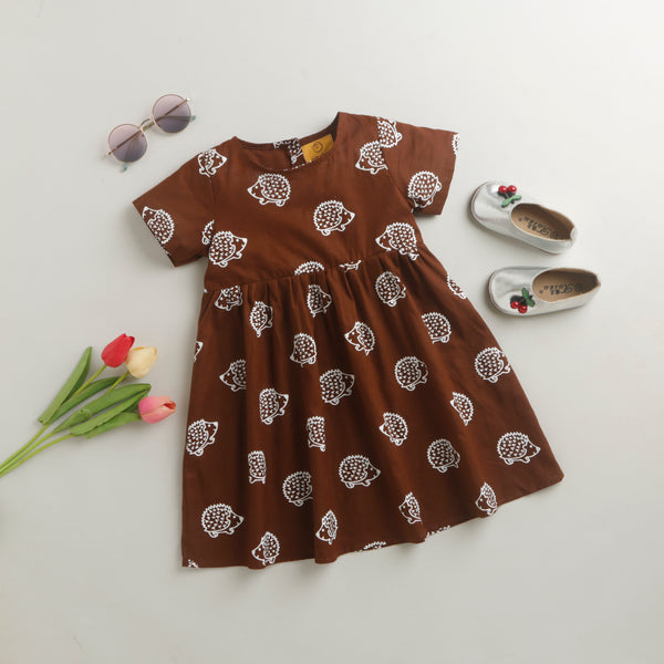 Porcupine Dress Earth Brown