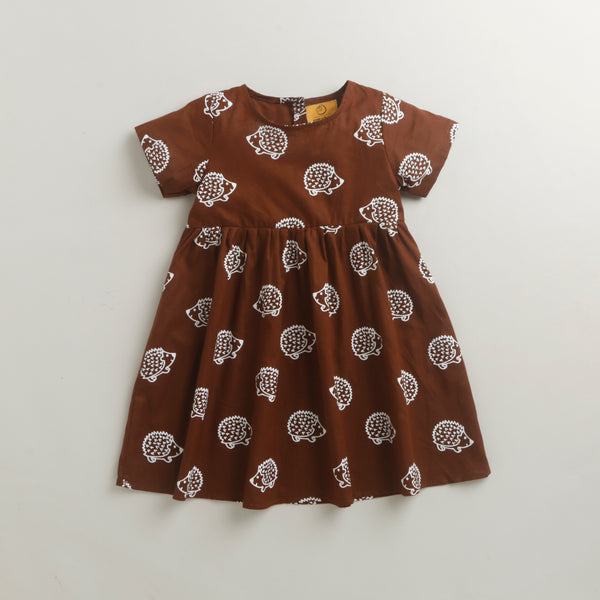 Porcupine Dress Earth Brown